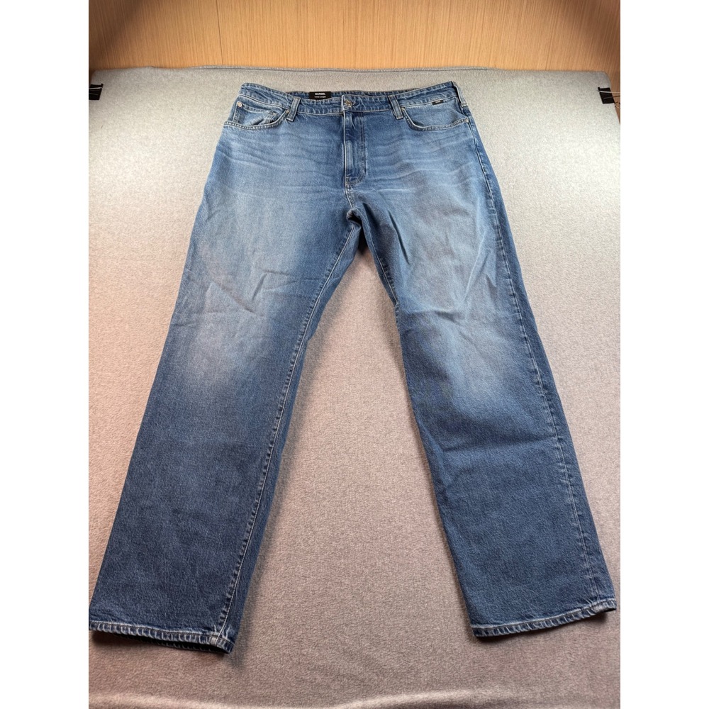 Mavi Marcel Loose‎ Straight Jeans Mens 38x32 Classic Blue Tencel Denim NEW